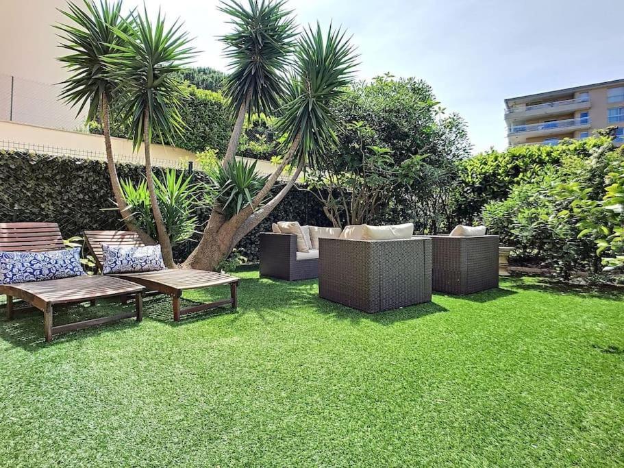 Rabiac - Charming 1 Bedroom With Private Garden 昂蒂布 外观 照片